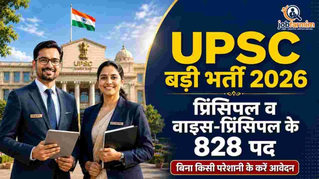 UPSC Principal & Vice-Principal Recruitment 2026: दिल्ली शिक्षा विभाग में 828 पदों पर निकली सीधी भर्ती, यहाँ से करें ऑनलाइन आवेदन 6 upsc principal job