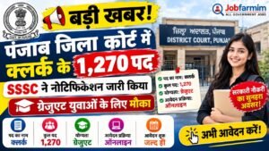 बड़ी खबर! पंजाब जिला कोर्ट में क्लर्क के 1,270 पद – SSSC ने नोटिफिकेशन जारी किया, ग्रेजुएट युवाओं के लिए मौका 1 punjab high court